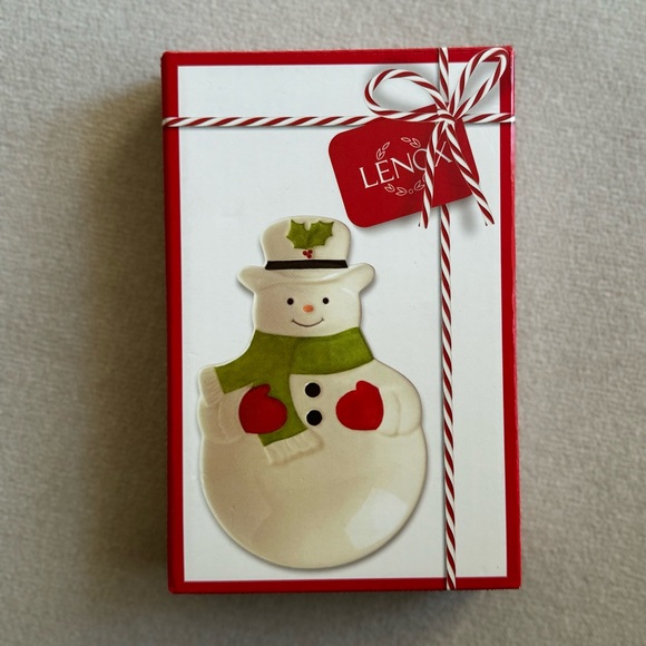 Lenox Hosting The Holidays Snowman Spoon Rest - Picture 3 of 7
